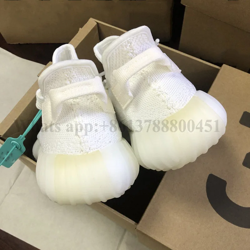 OG TOP quality Yezzy black 350 V2 Salt Dazzling Blue Running Shoes triple white Sports yeezi shoes for gifts