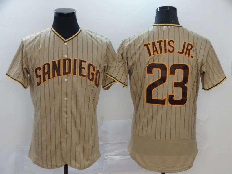 Wholesale Best Quality Custom Cheap Stitched Baseball Jerseys San Diego Padre 23 Tatis Jr. 13 Machado 9 CRONENWORTH