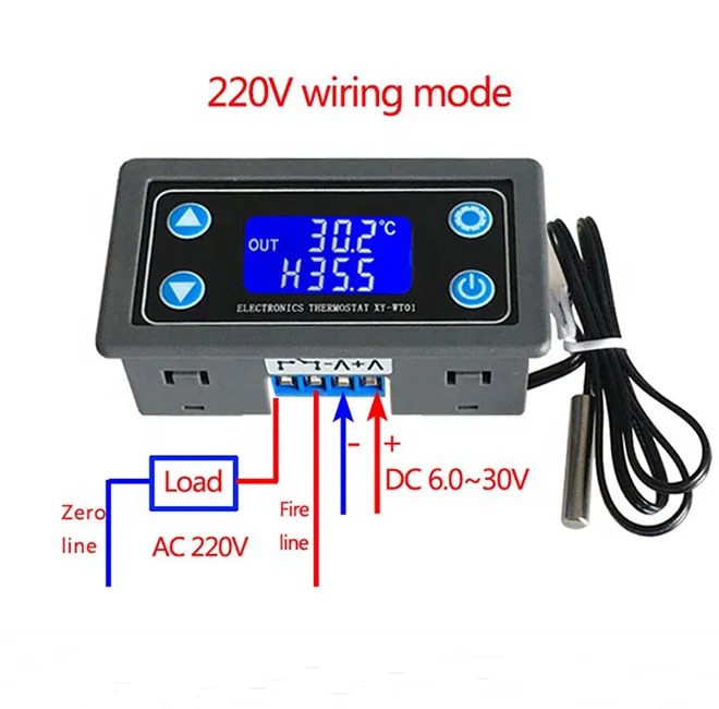 Original XY-WT01 Temperature Controller Digital LED Display Heating/Cooling Regulator Thermostat Switch