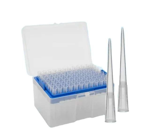 Customization universal 10ul 1000ul blue yellow transparent Pp Laboratory Medical Filter Pipette Tips