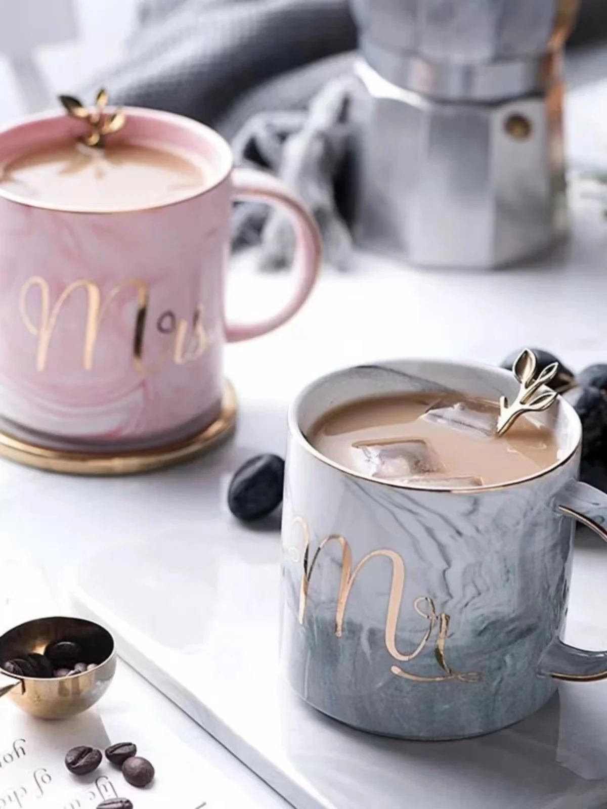 Hot sale hand made decorative custom drinkware wholesale porcelain marble coffee mug