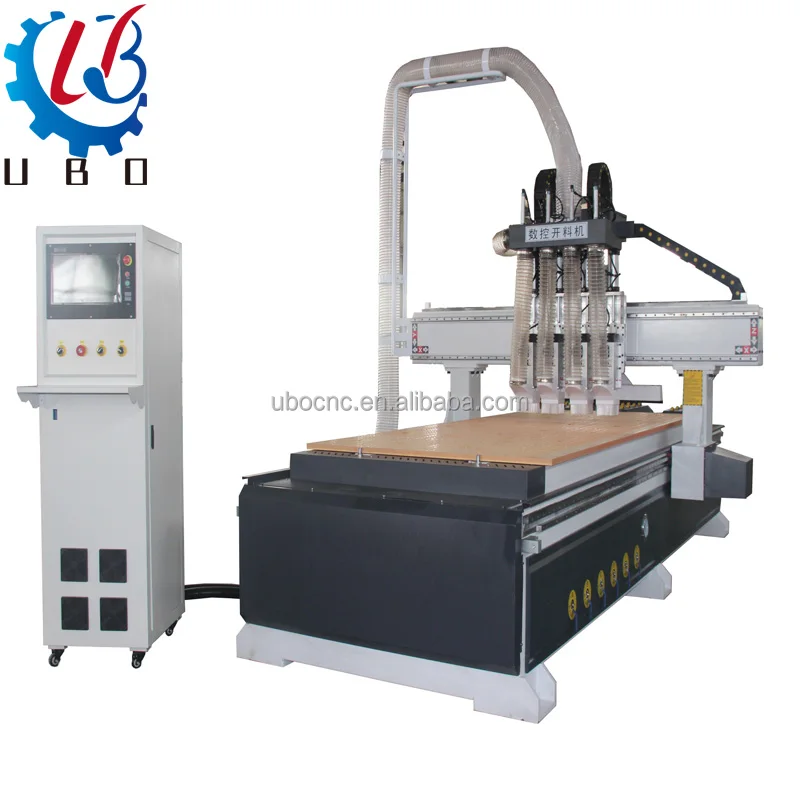 UBO multifunction industrial atc 1325 2030 cnc wood router mdf plywood cutting furniture door making machine