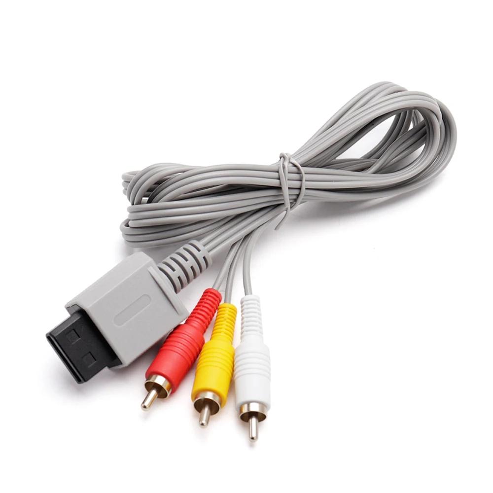 AV Cable RCA Audio Video Cable Cord For Wii WiiU Nintendo Seventh Generation Game Console Wii U