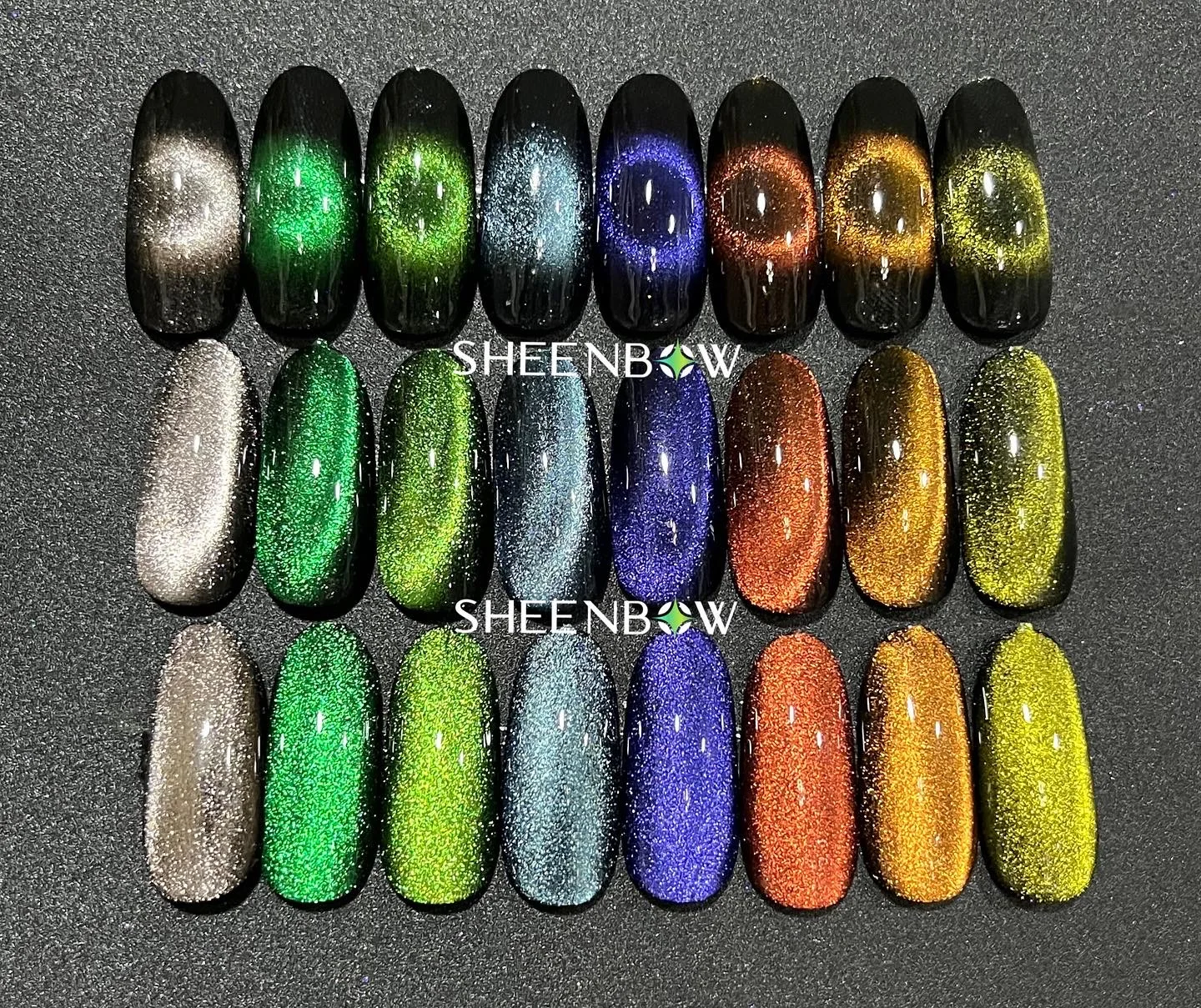 Sheenbow New Magnetic Pigment Cat Eye Nail Powder for Nail Gel Polish