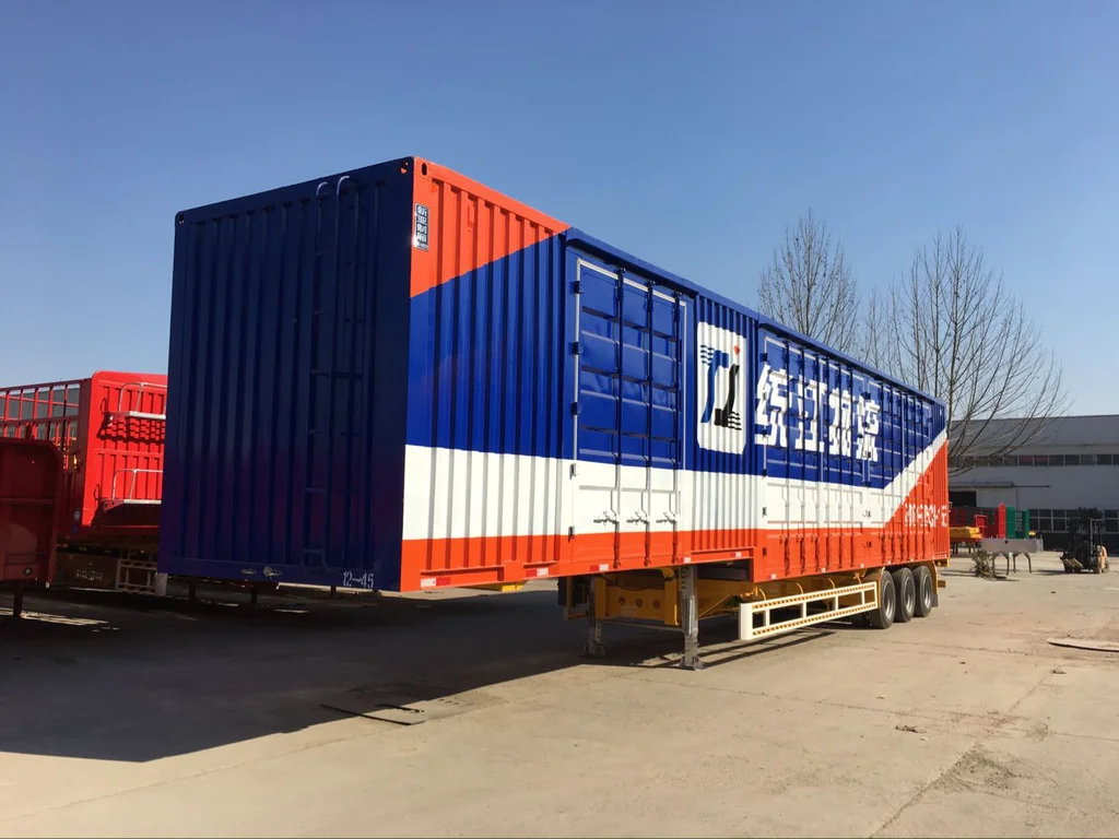 40ft 45ft container van trailer box semi trailer