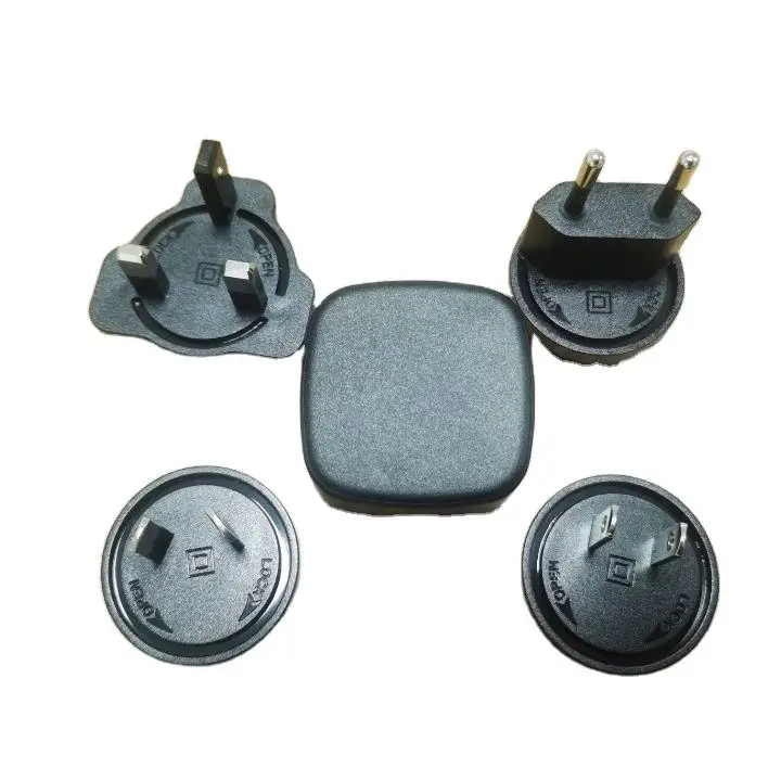 Interchangeable 6v 8.4v 12.6v 4.2v 13.5v 9v 2.5a 5v 0.5a 1a 2a 2.4a 2.5a 62368 61558 Pse Cb Certificate Ac Dc Power Adapter