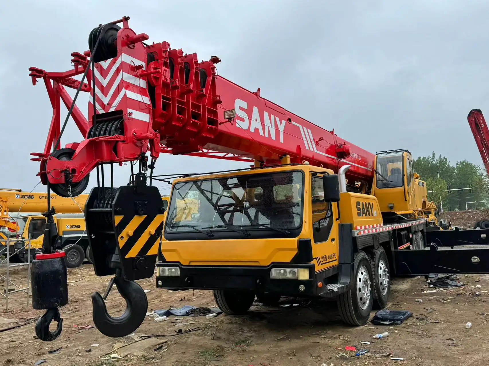 Used SANY 80 tons car crane Used truck Chinese brand SANY crawler crane sales