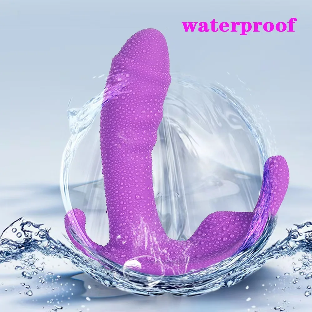 App wireless remote control butterfly vibrating silicone dildo vibrator sex toys for women