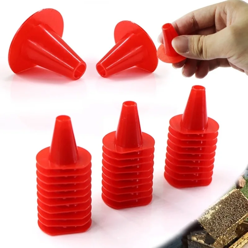 30PCS Beehive Escape Equipment Mini beehive entrance hive escape outdoor cone bee hive tools