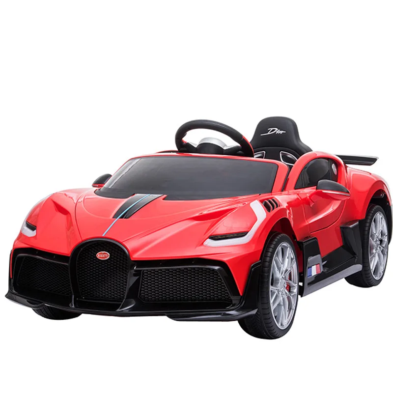 Электрический лицензированный автомобиль Bugatti для детей 12 В