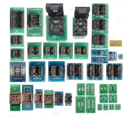 Original New XELTEK SUPERPRO 6100 6100N Programmer +45 adapters IC Chip Device Programmer latest version with EDID Cable