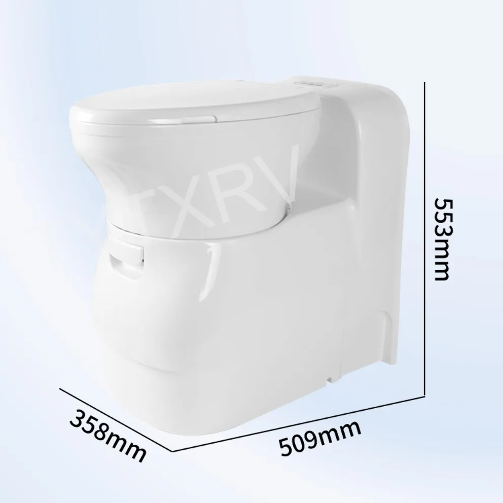 TYTXRV RV Accessories Motorhome DC12V  300W Electric Crushing Flushing RV Caravan Toilet Cassette Toilet for Caravan