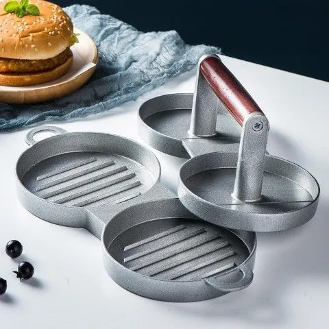 Портативный многофункциональный пресс для мяса из алюминиевого сплава с антипригарным покрытием гамбургеров говядины
