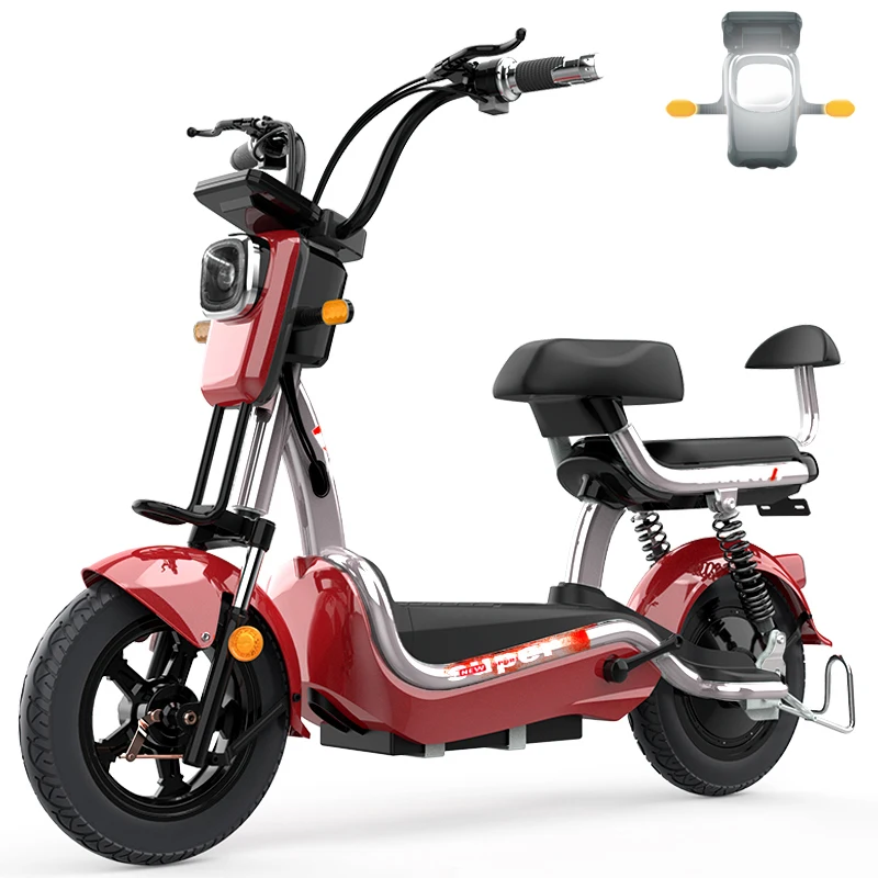 
30-50km/h two seat brushless carbon steel electric bycicle bicycle 