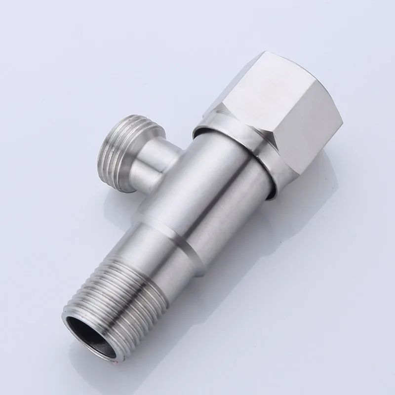 Wholesale price sanitary fitting 304 stainless steel angle valve family angle stop cock valve