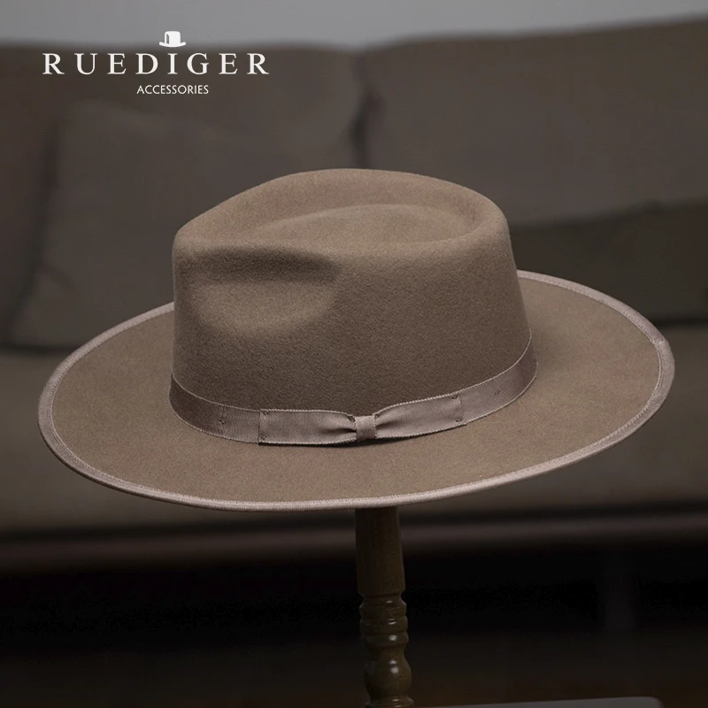  Бренд Ruediger модная Высококачественная фетровая шляпа