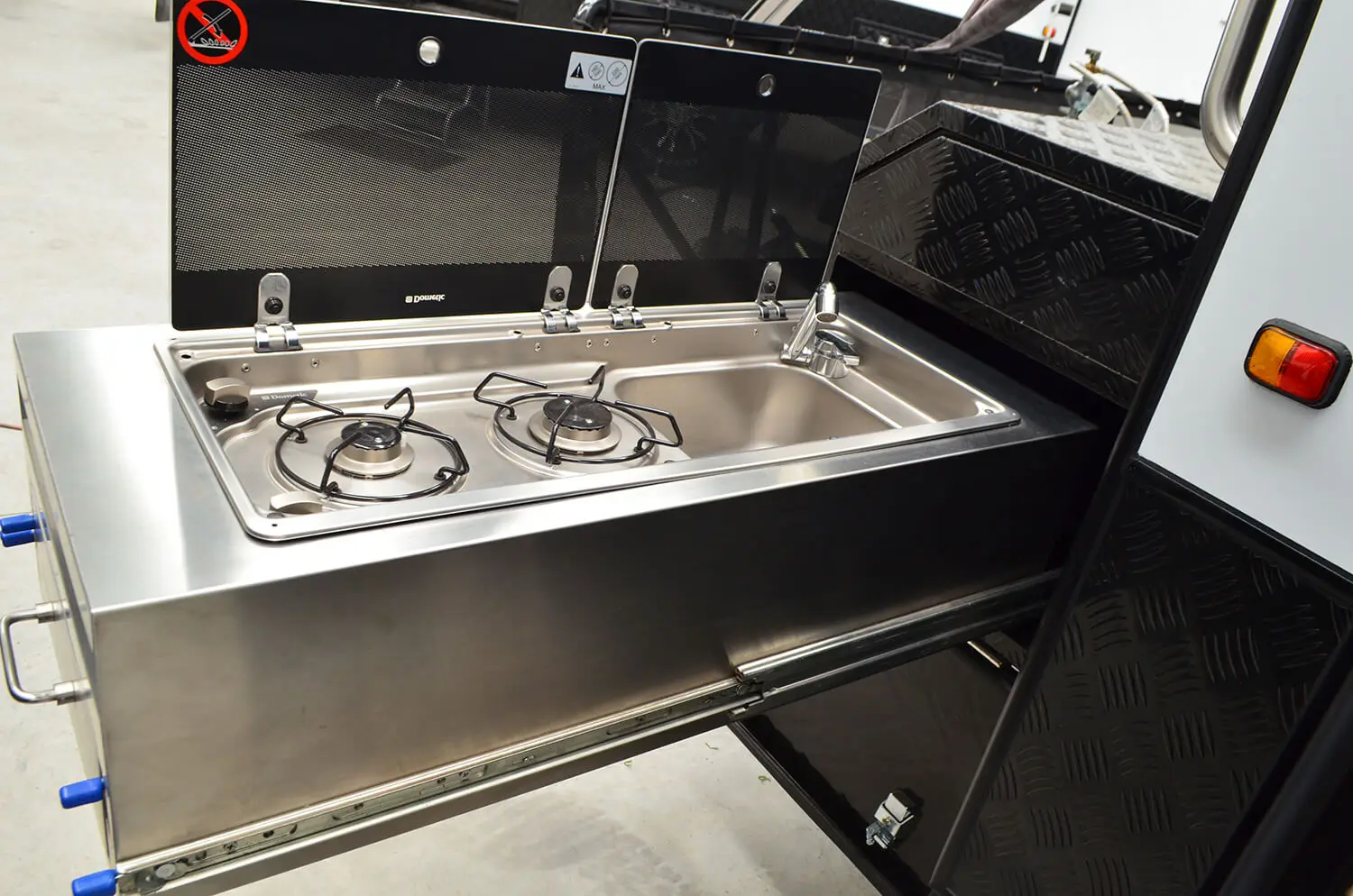 Australian Standard 15FT Pop Top Caravan Family Off Road Hybrid Camper Trailer with Bathroom