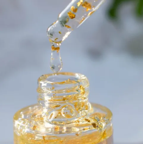 Korean Cosmetic Anti Aging Face Clenching Reduce Fine Line Hyaluronic Acid 24k Gold Face Oil Serum