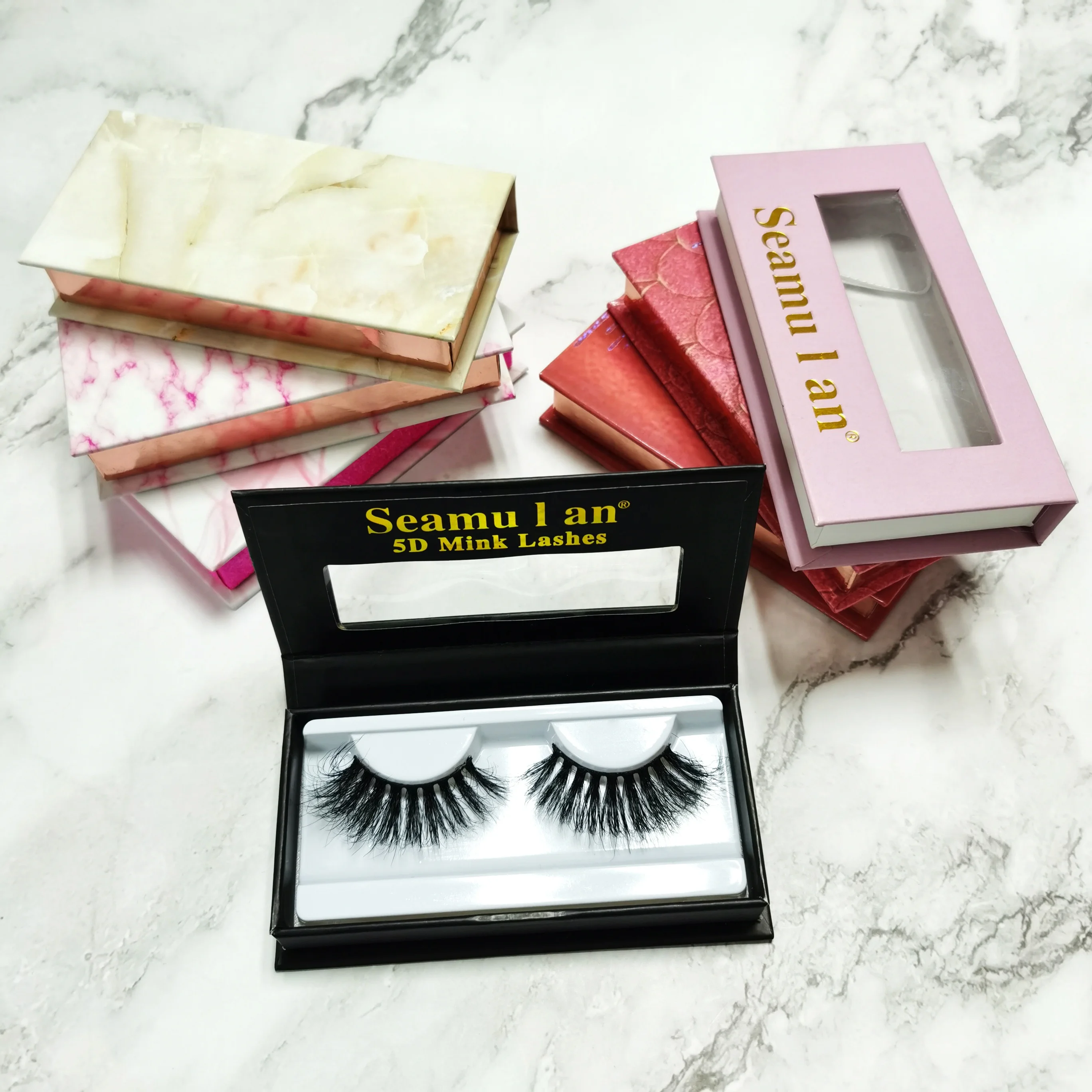 Brand new customized LOGO LOGO wholesale sales packaging box eye enhancing full strip lashes
