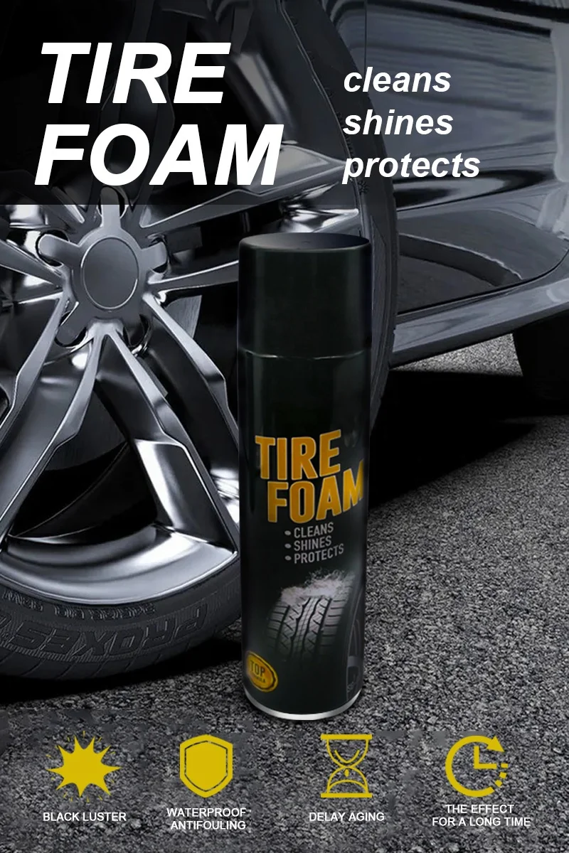 Tire polish tire shine spray