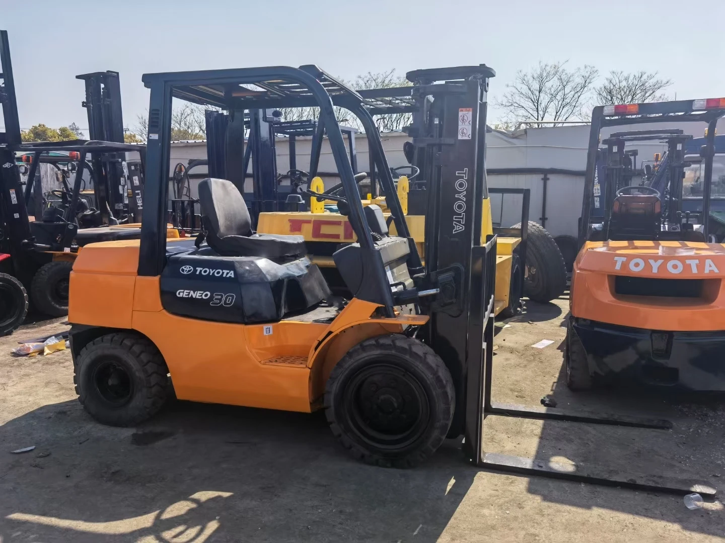 Дизельный мини-вилочный погрузчик 3 тонны 5 7 тонн tcm jac komatsu toyota вилочный мачта 4 м б/у
