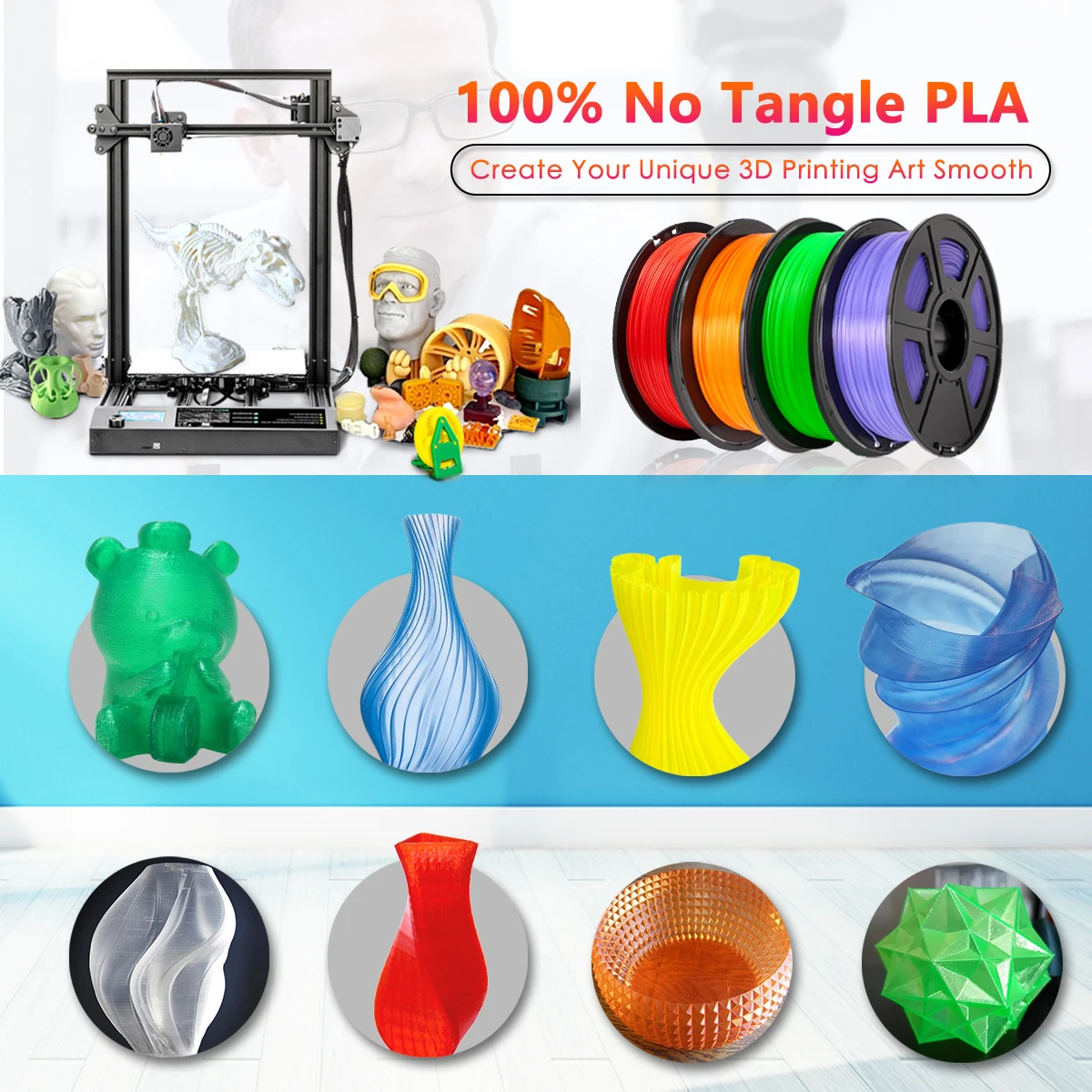  Нить для 3D-принтера SUNLU 1 75 мм abs pla