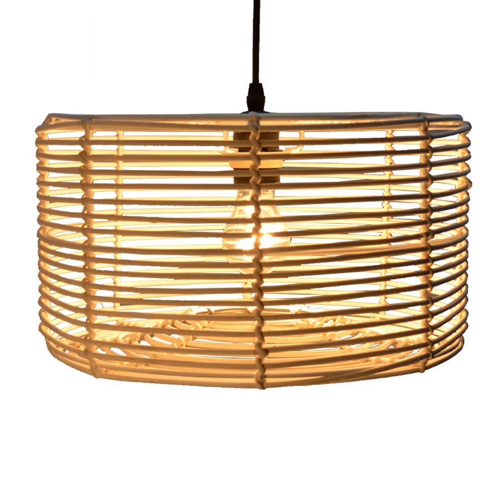 
Large ceiling pendant wire frames rattan lamp shade 