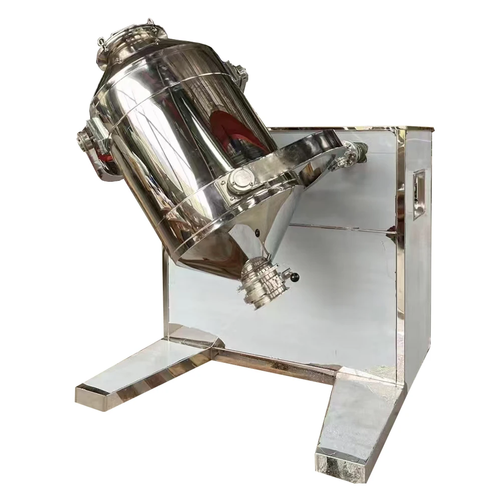 Небольшой 3V Горнодобывающий/Промышленный порошковый смеситель 5-500L 3-мерный
