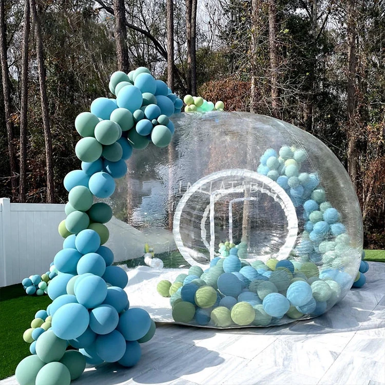 Hot Outdoor popular balloon artist advertising inflatable the balloon fun house inflatable bubble tent with Color balloon