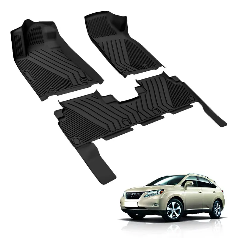 Hot Sale Carpet Car Floor Mats For Lexus RX scriptures  2005-2019 3D TPE Customization Interior Accessories carpets Liner