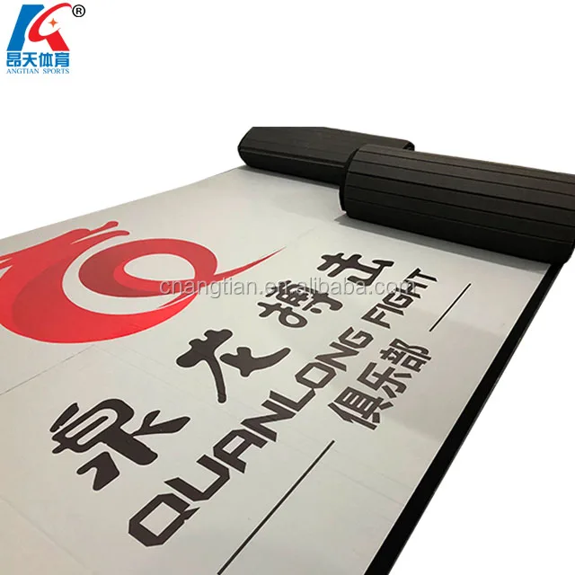 wholesale martial arts judo training wrestling mats used bjj vinyl tatami rolling mat for sale