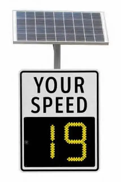Hight quality LED display portable radar speed sign rader speed detective solar radar speed limited sign