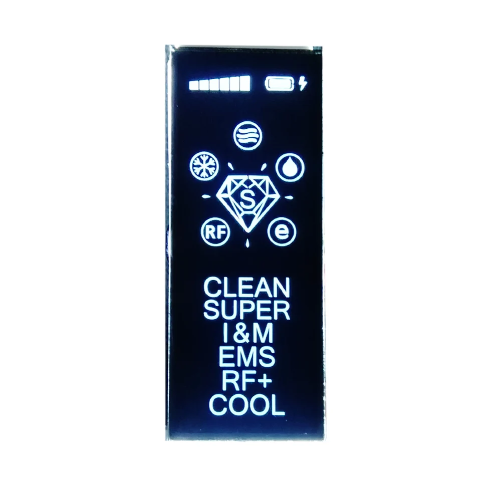 Low cost custom made dimension monochrome 7 segment lcd small screen