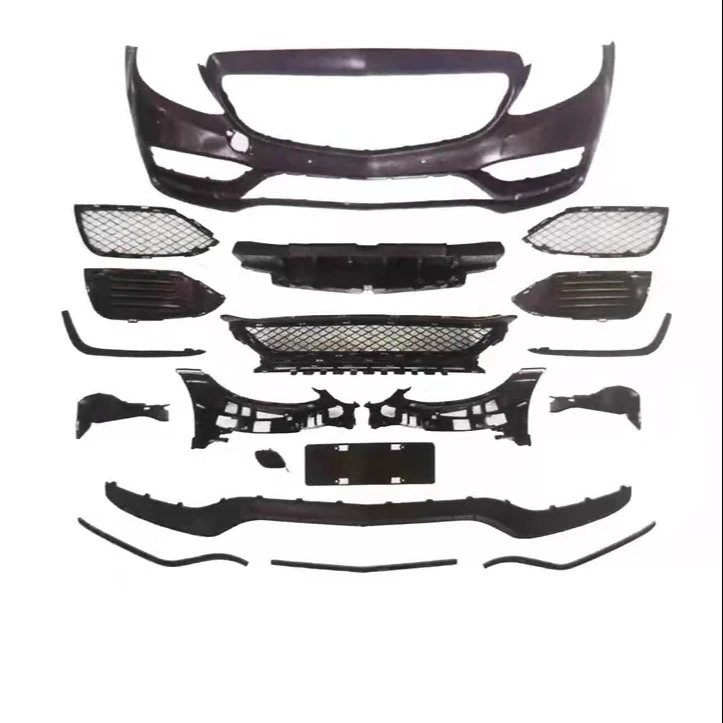 Runde Newest For Mercedes-Benz C-Class W205 Upgrade Modified Carlson Body Kit  W205 Front Bumper Rear Bumper Fender