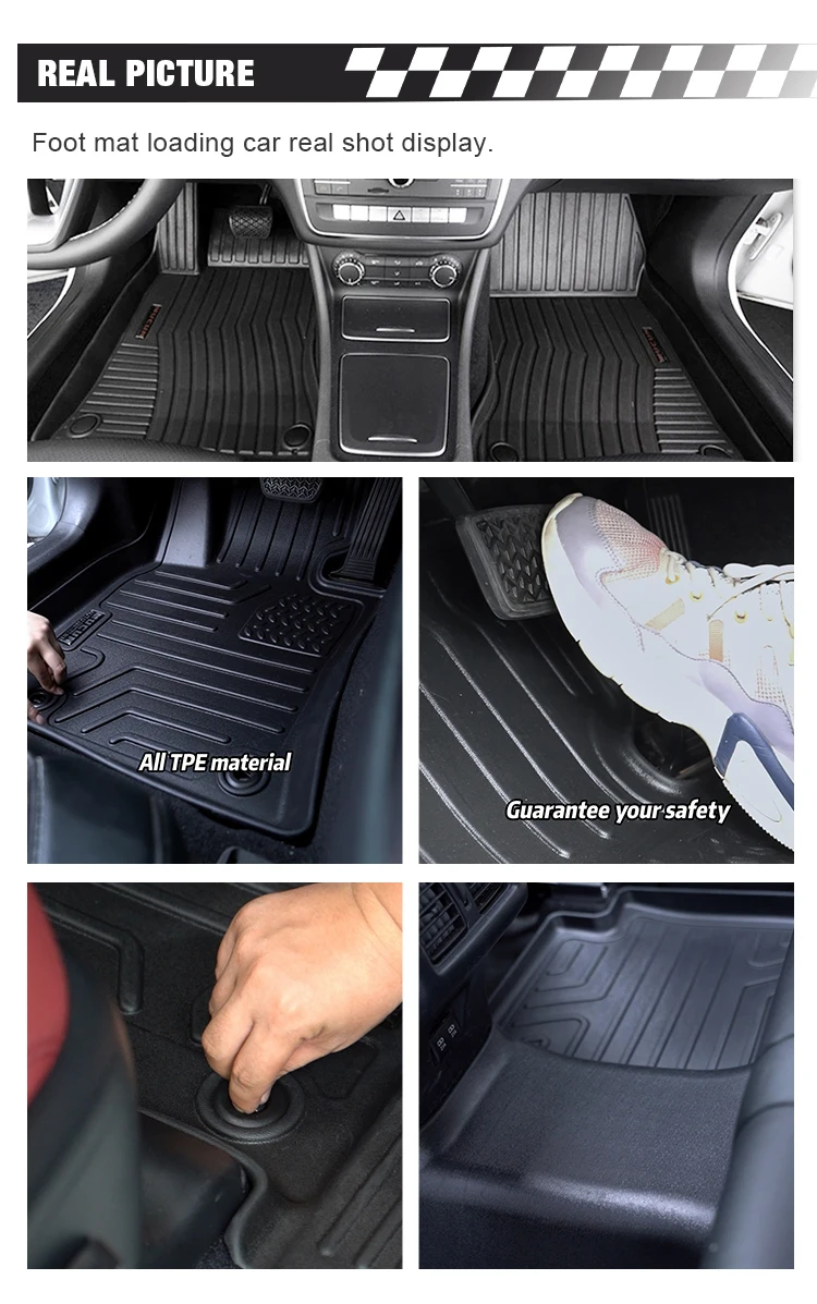 All weather car floor 3D TPE Car Floor Mats Carpets For Ford Escape