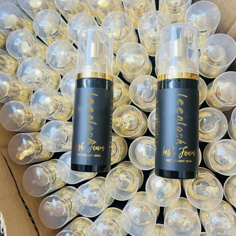 Custom Logo Eyelash Extension Shampoo Mousse Lash Cleaning Foam No Stimulation Lash Shampoo