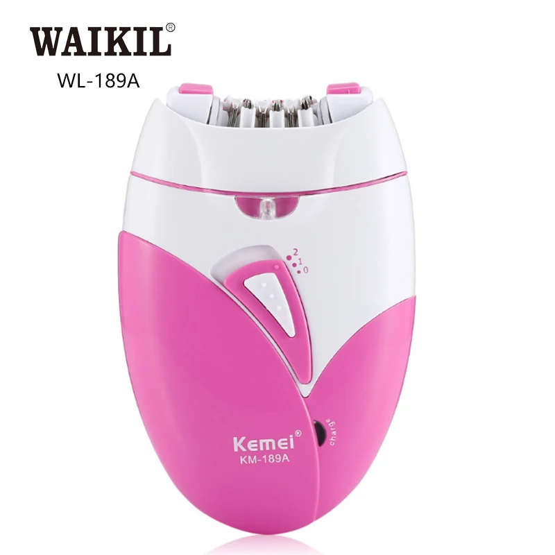 WAIKIL KM-189A Hot selling Body Scraping Shaver Professional Female Razor Portable Electric Hair Shaver Hair Remover for Lady