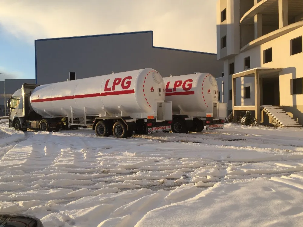 LPG SEMI TRAILER TRANSPORT TANK High Quality 25000L Fuel Tanker Truck 20M3 Engine Storage Camion Citerne