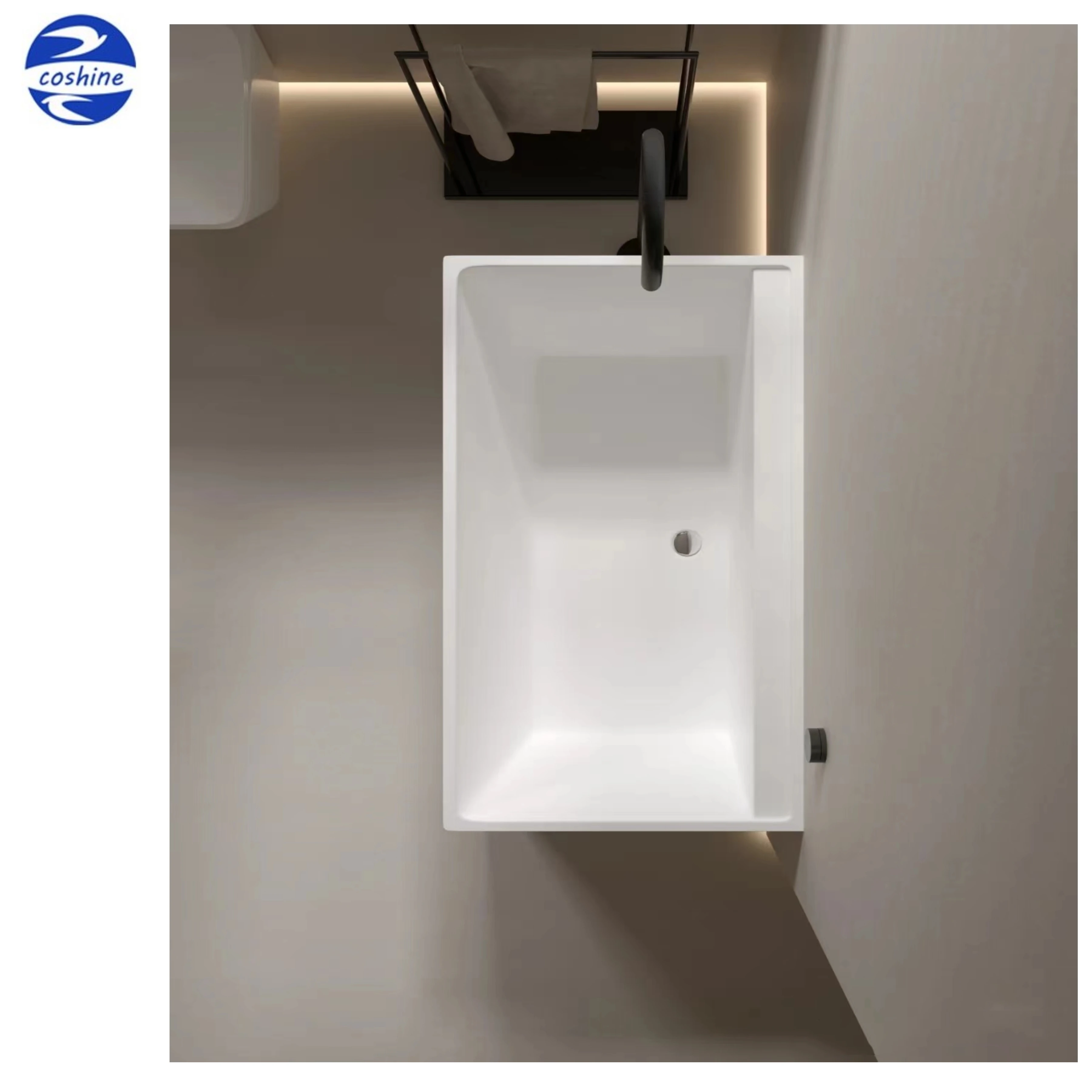 Дешевый искусственный материал для ванной комнаты Ванна Отдельно Стоящая овальная прозрачная лодка типа коричневая акриловая ванна с твердой поверхностью