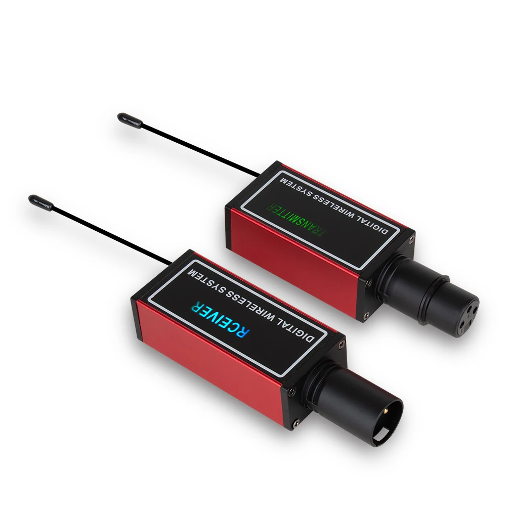 UHF Wireless Receiver & Transmitter System, Microphone Wired to Wireless Conversion with XLR Interface Wireless System