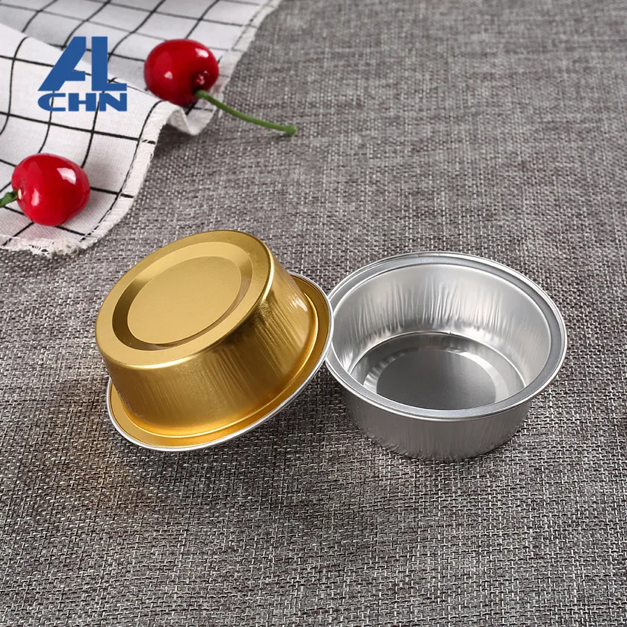 ALCHN 55ML/1.9oz  Small Disposable Aluminum Foil Jam/honey Baking Pudding Cookies Cupcake container