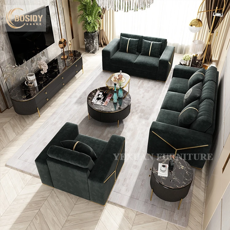 high quality premium italian luxury design couches lounge sofa set furniture living room fabric velvet sofas