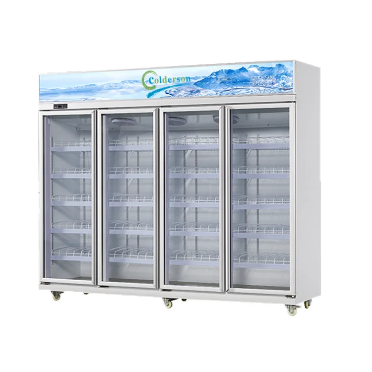 Pepsi beverage refrigerator with Glass door commercial beverage freezer refrigeration equipment Beverage Cooler Commercial