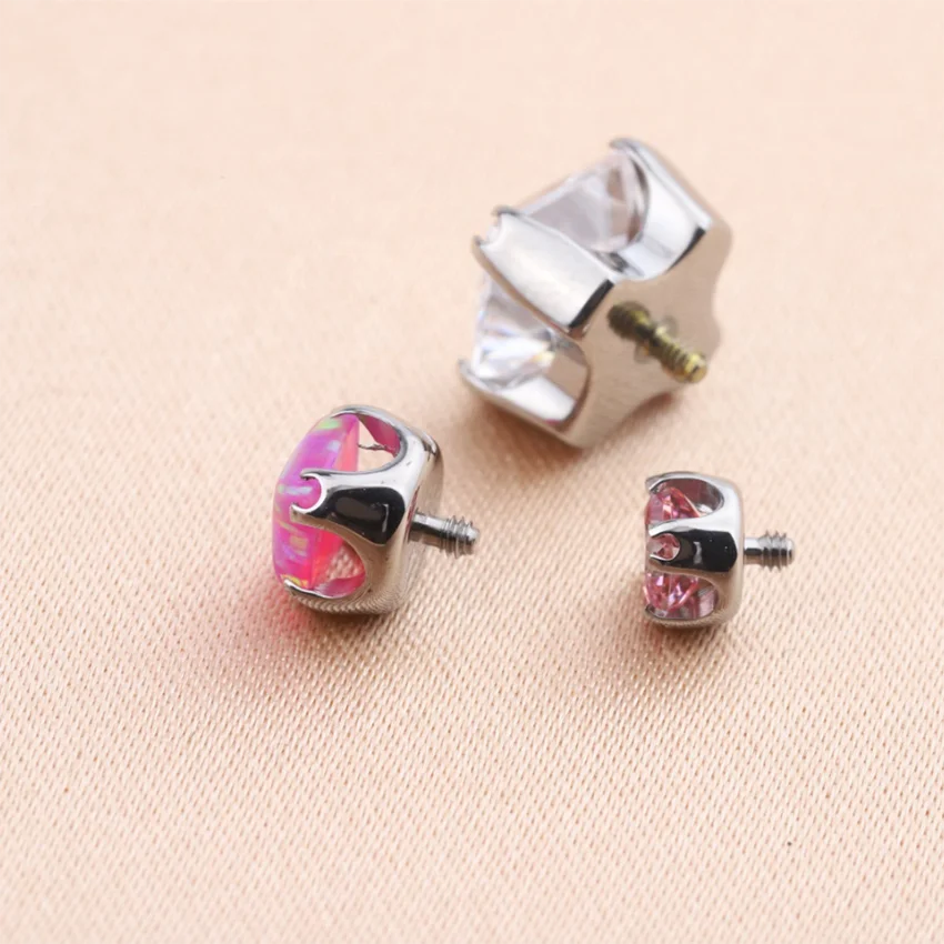 ASTM F136 Titanium Rose Gold Hinged Segment Clicker Ring With CNC Cut Cross