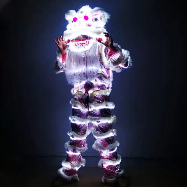 Chinese Personal Lion Dance Led Lion Dance Costume For Children Lion Dance Party Carnival For New Store Open
