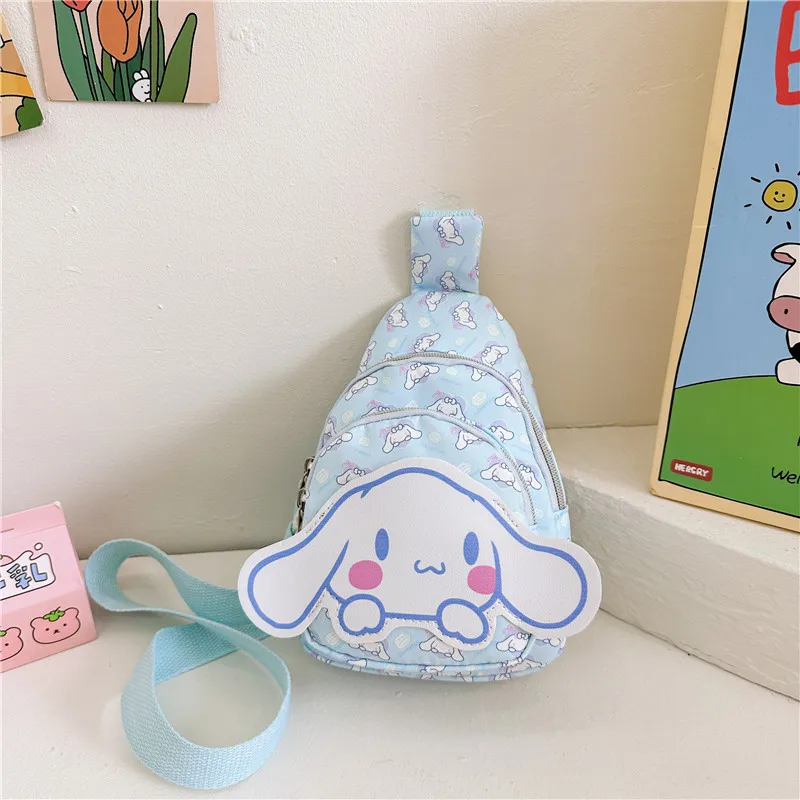 Новая Детская сумка с мультяшным принтом Sanrio Kitty Pochacco нагрудная через плечо многофункциональная для хранения мальчиков и девочек