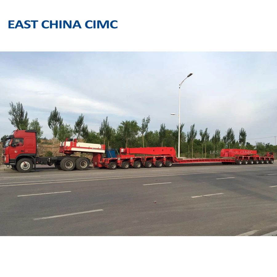 SPMT Self-propelled Modular Trailer Transporter For Heavy Duty Equipment Transport