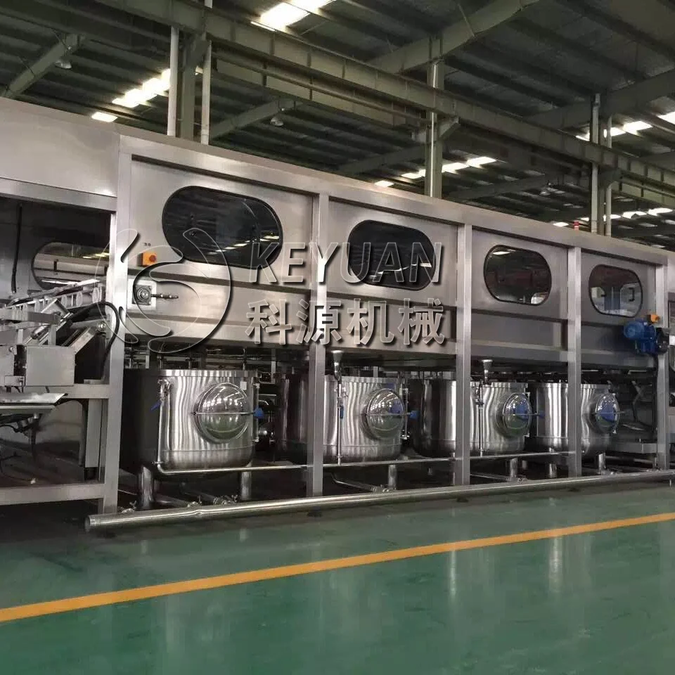 full automatic mineral / pure water 5 gallon filling machine line