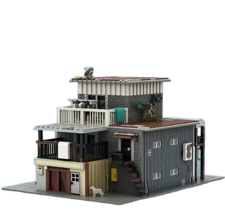 Jizai Custom Miniature House Building Model New Technics 3D Construction Moc Building Block Sets