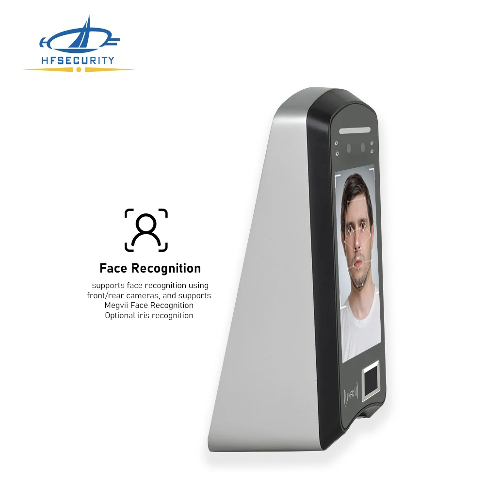 HFSecurity X05 POE Iris Face Recognition Built in battery Time Attendance Biometric Face Access Control Products